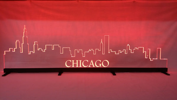 32" Chicago Skyline LED Display