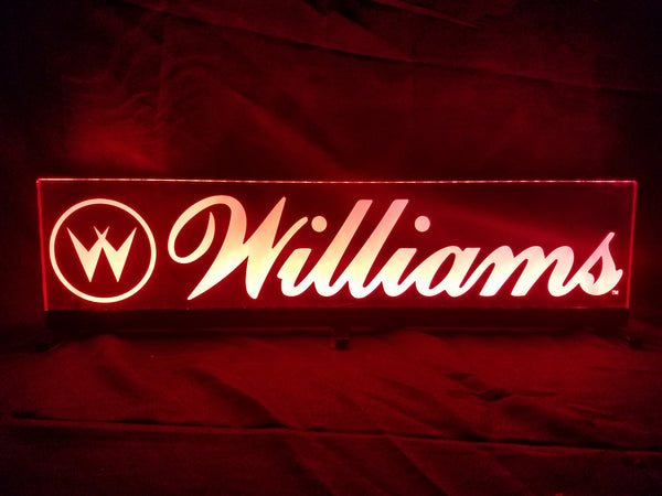 Williams Logo Pinball Topper