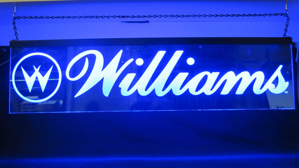 32" x 8" WILLIAMS Hanging RGB LED Lit Sign