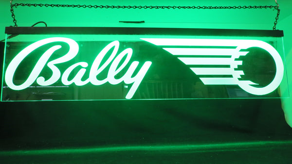 32" x 8" BALLY Hanging RGB Lit Sign