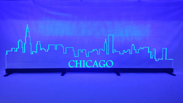 32" Chicago Skyline LED Display