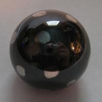 Polka Dot Black Pearl Pinball